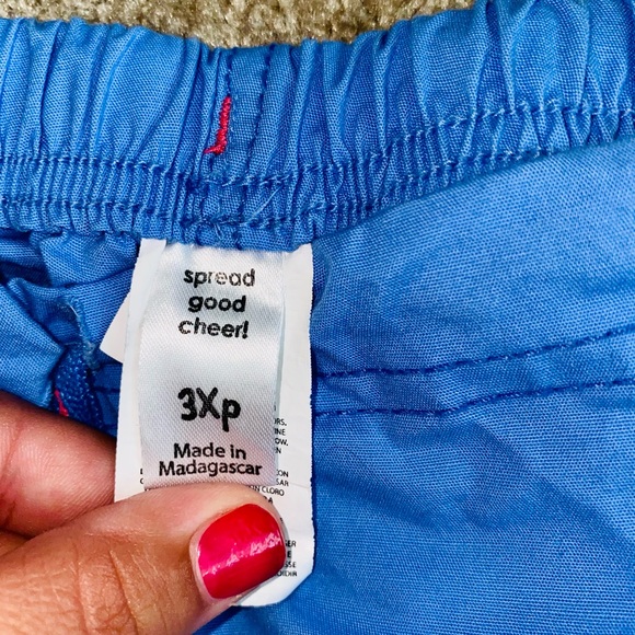 Wonderwink Ceil Blue plus size scrub pants - Picture 3 of 5